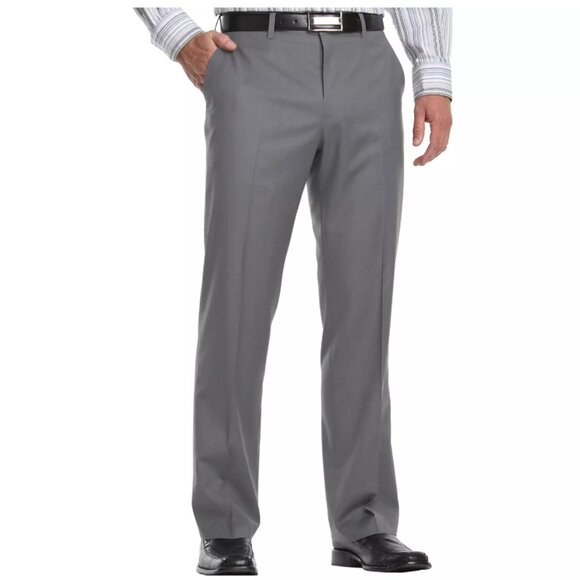 Apt. 9 men's Modern Fit gray straight leg trousers dress pants sz 40 x 30 - NWT - Picture 1 of 10